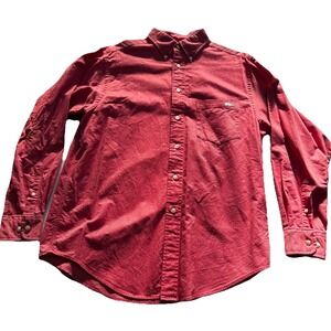 Razorback Collection Long Sleeve Button Down Oxford Shirt Hogs Mens M Arkansas